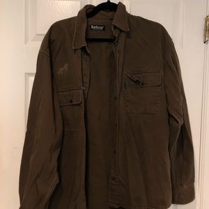 Vintage Barbour brown thick cotton Long sleeve